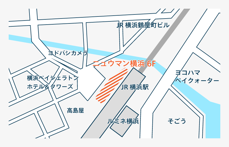 マルシェ開催場所の地図