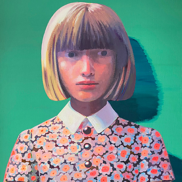 花柄のブラウス