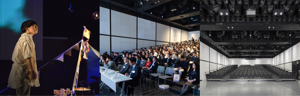 移動観覧席を備えた多機能イベントホール イメージ