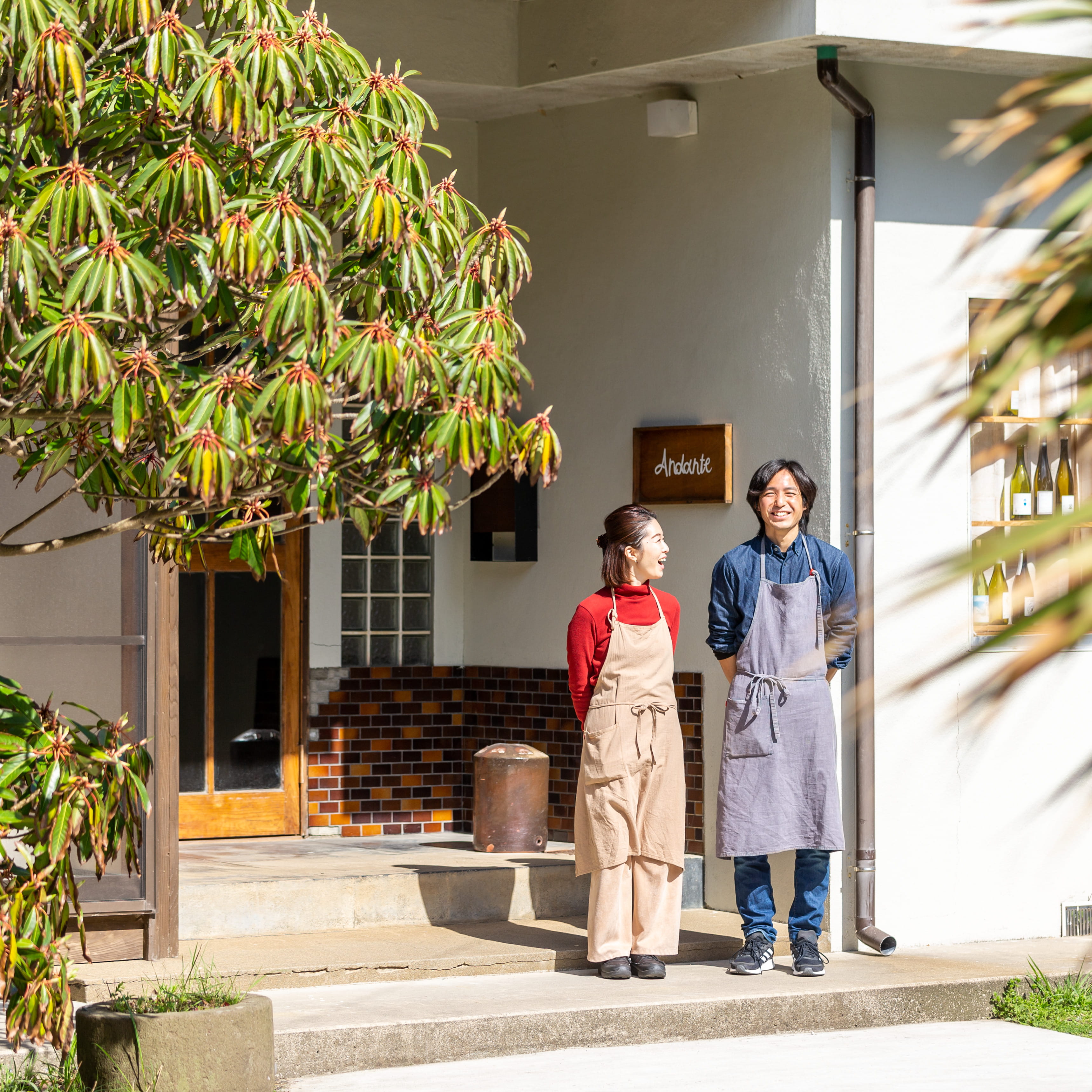 #01_Andante 葡萄農家の宿<br>下川淳也さん/下川千里さん(佐渡島)