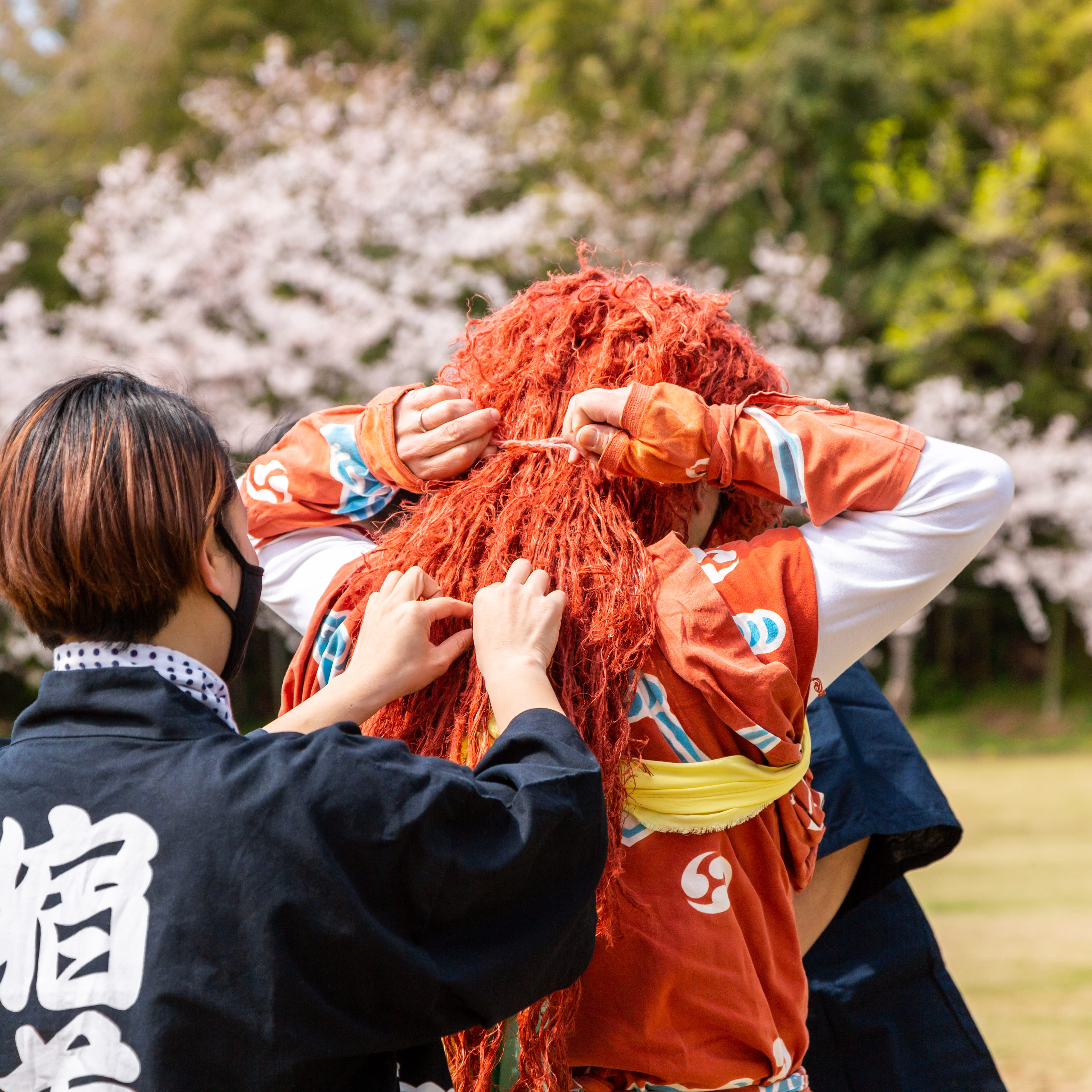 「佐渡祭ワールドツアー」鬼太鼓メンバー 上之山さん/赤澤さん/相田さん