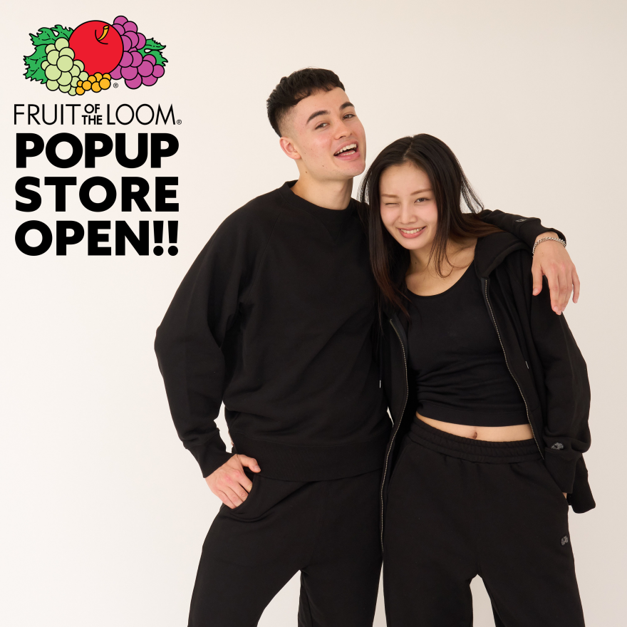 期間限定ショップ【FRUIT OF THE LOOM】POP UP STORE