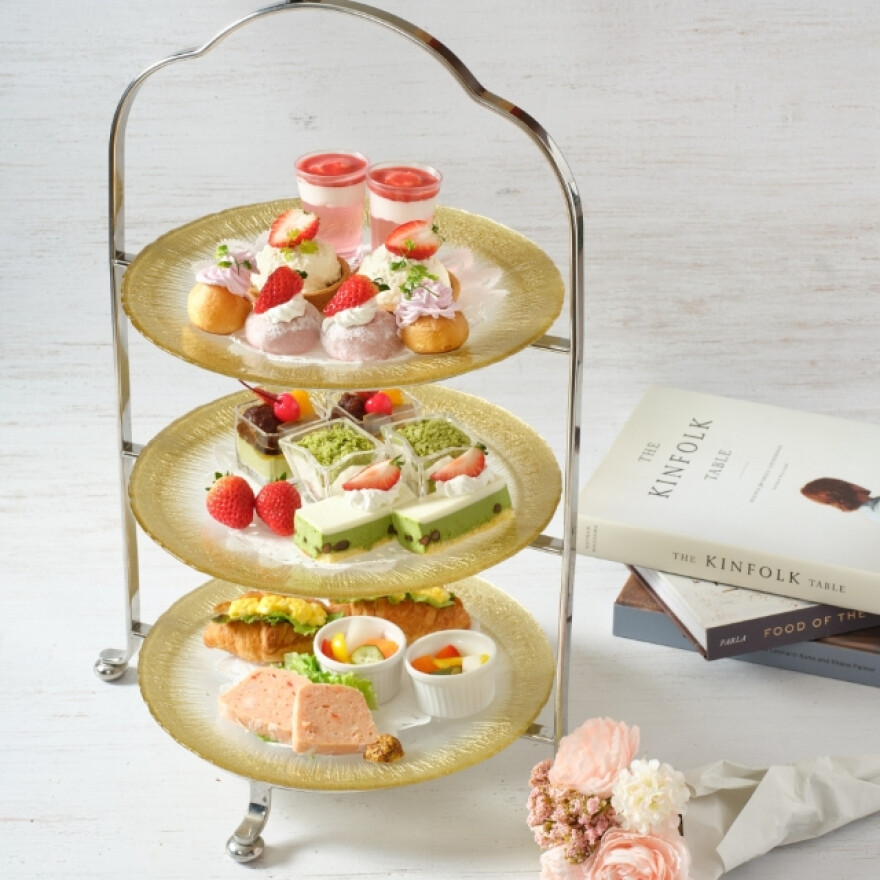 いちごと抹茶のアフタヌーンご予約受付中