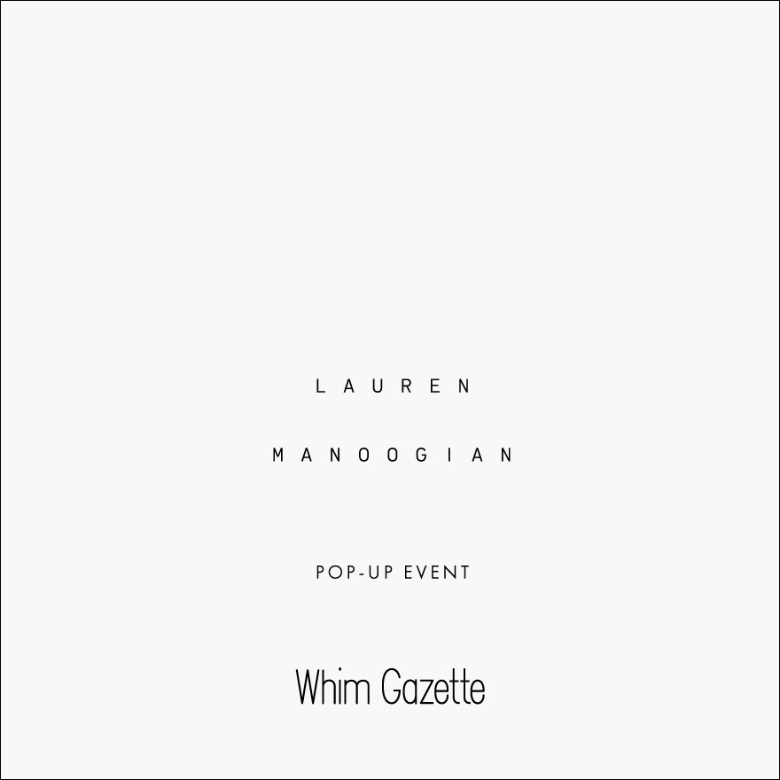 LAUREN MANOOGIAN 限定販売!