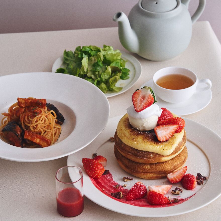 ハーフパスタ＆パンケーキセット新登場！