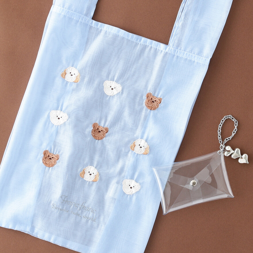 刺繍がキュートな新作エコバッグ