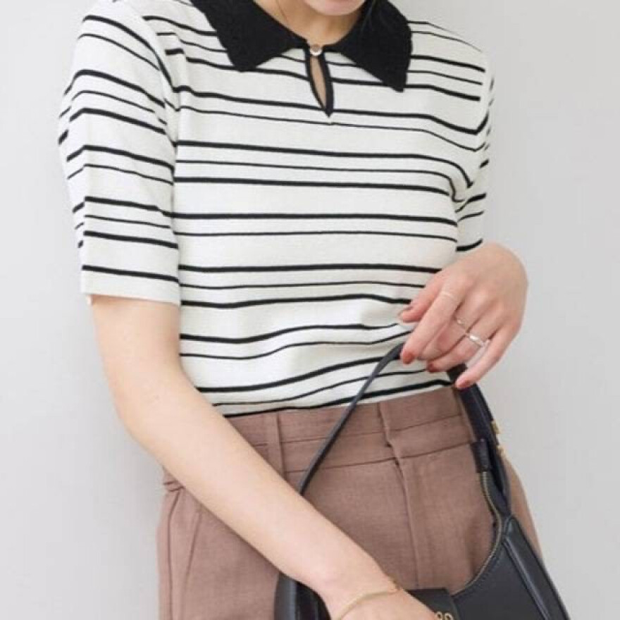 襟レースの爽やかなトップスが入荷！！