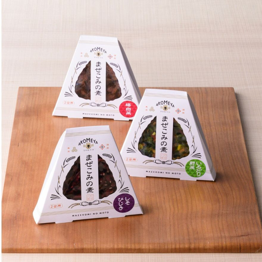 彩るおにぎり。米・具・道具が勢揃い!