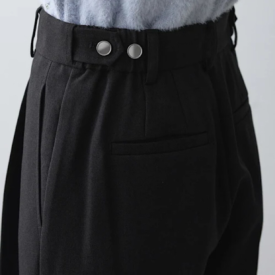 美easyウーリッシュワイドパンツ