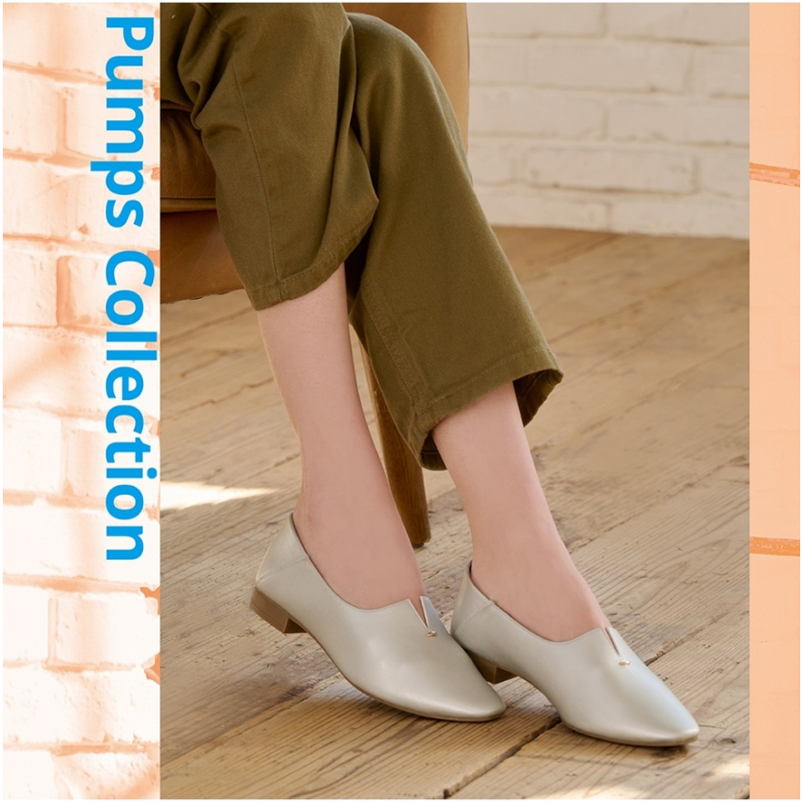 かかとも踏めるパンプス♪