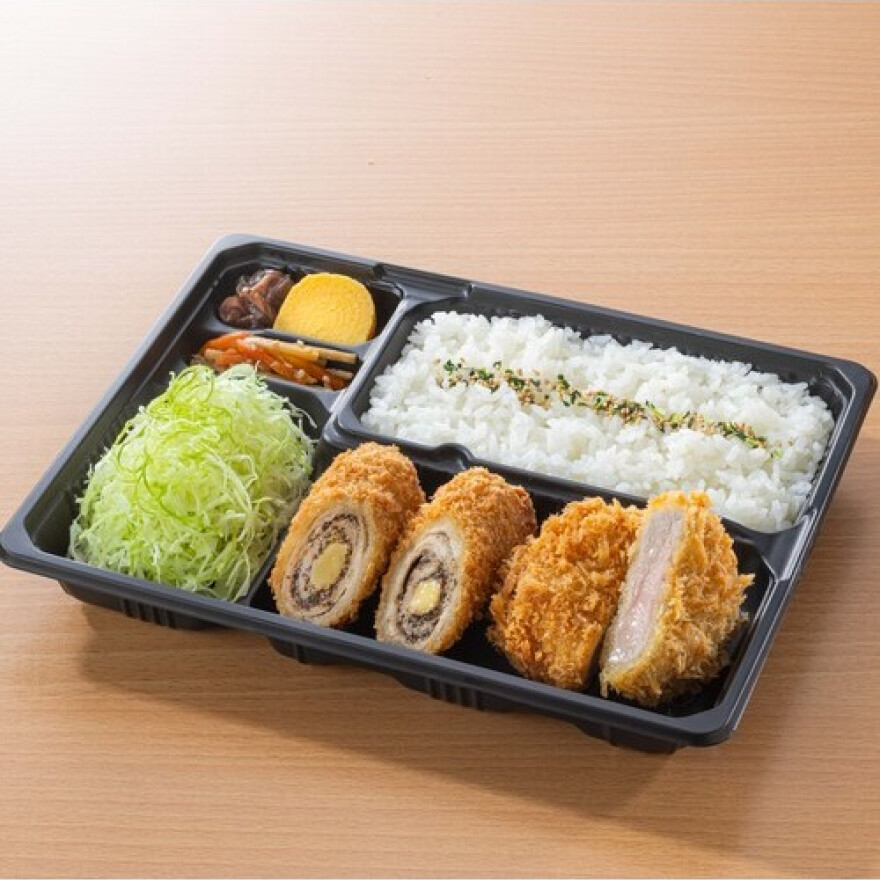 ブラックペッパーチーズ巻きかつ・ヒレ弁当