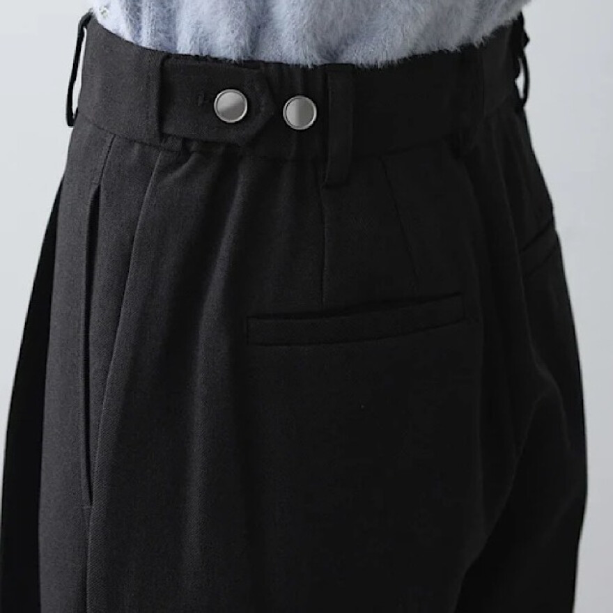 美easyウーリッシュワイドパンツ