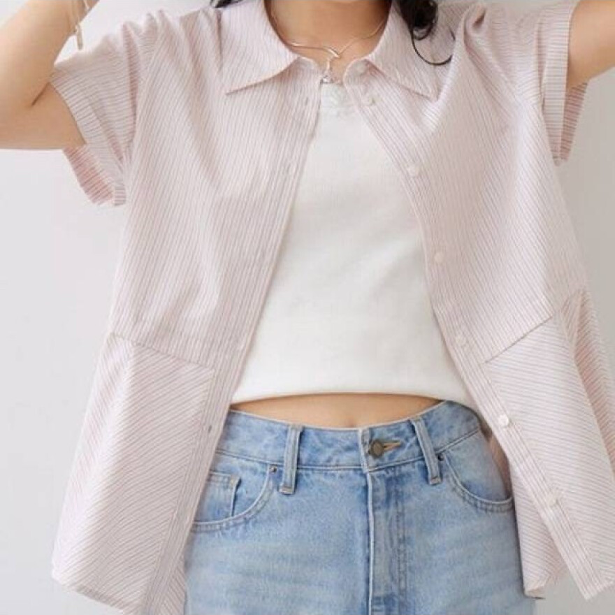 ぺプラムシャツが入荷入!!