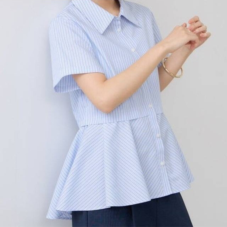 ぺプラムシャツが入荷入!!
