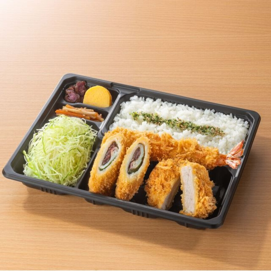 チキン梅しそ巻かつと人気の組み合わせ弁当