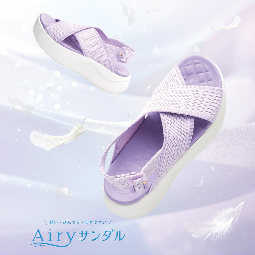 Airyサンダル 軽い・ひんやり・歩きやすい