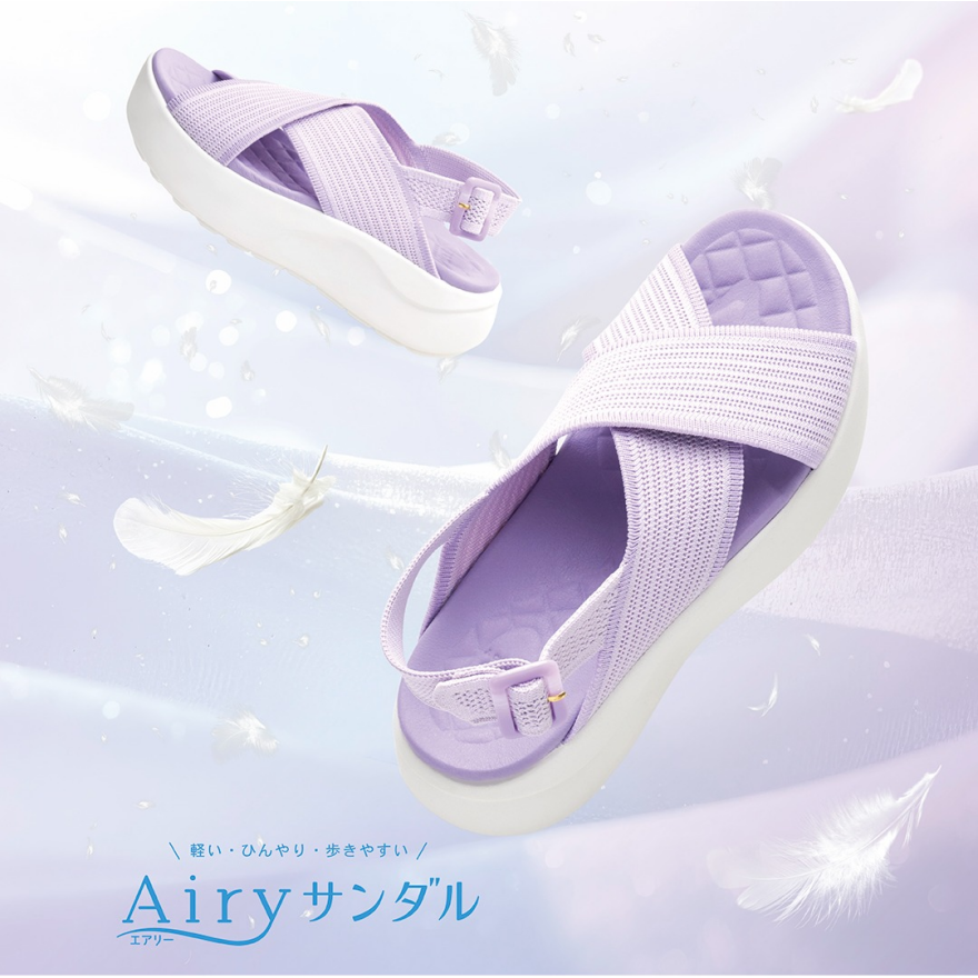 Airyサンダル　軽い・ひんやり・歩きやすい