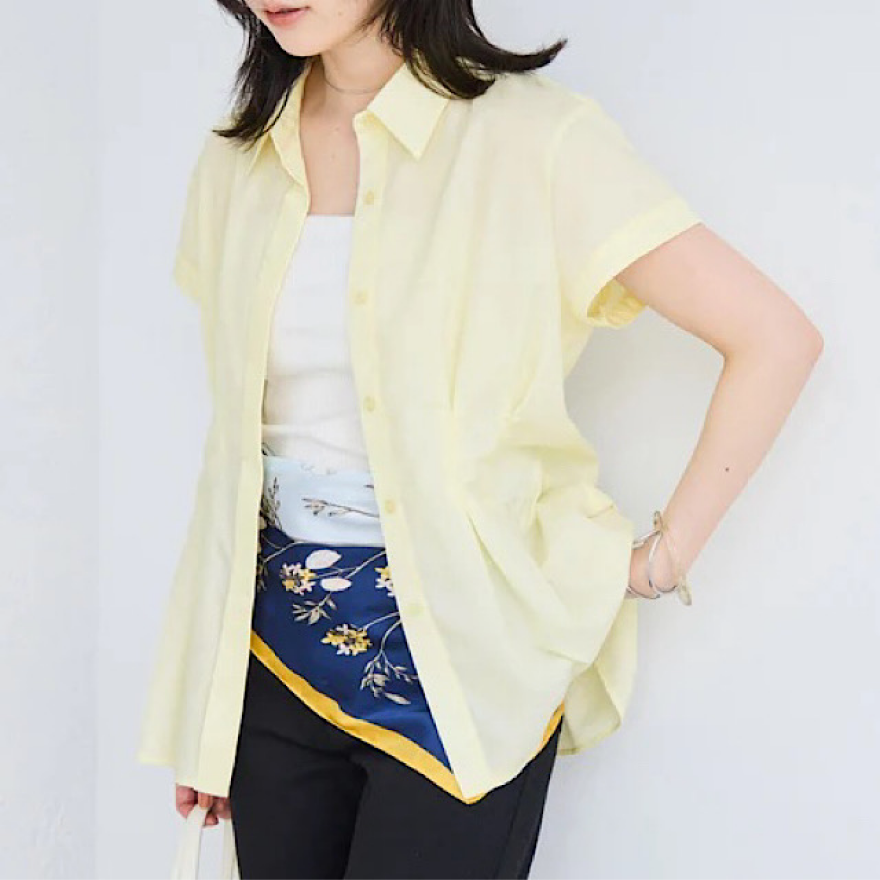 着るだけでスタイルアップが叶うシャツ入荷 	