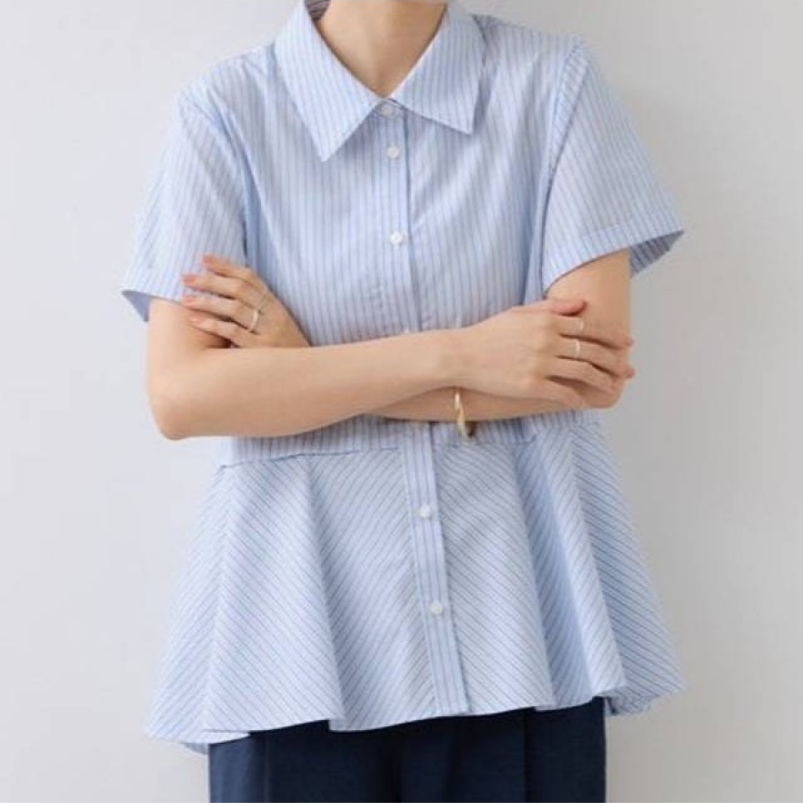 ぺプラムシャツが入荷入!!