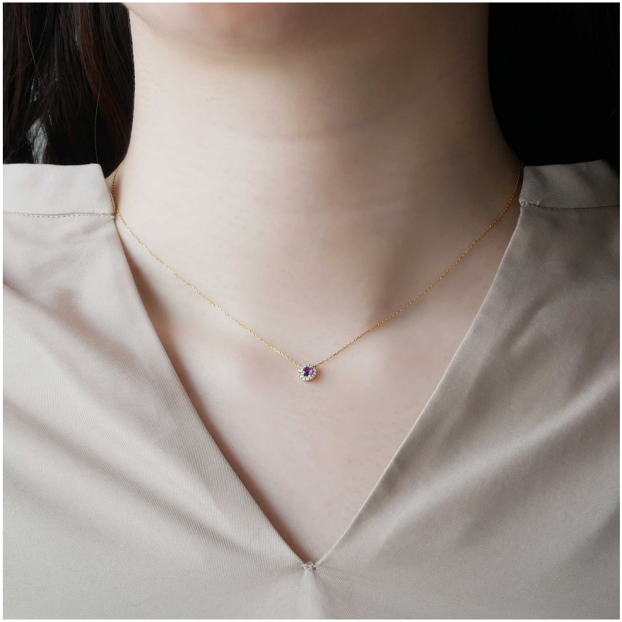 2月の誕生石　アメシスト