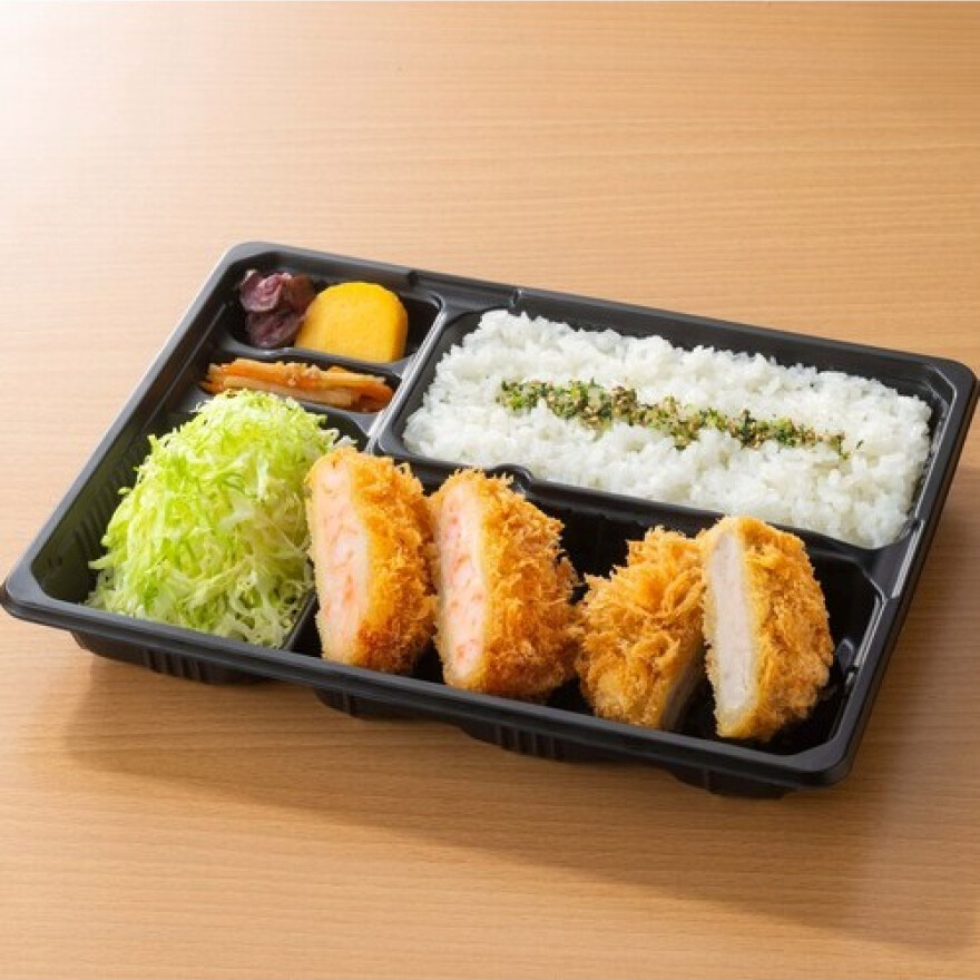 ぷりぷり感・ぎっしり感のあるエビかつのお弁当