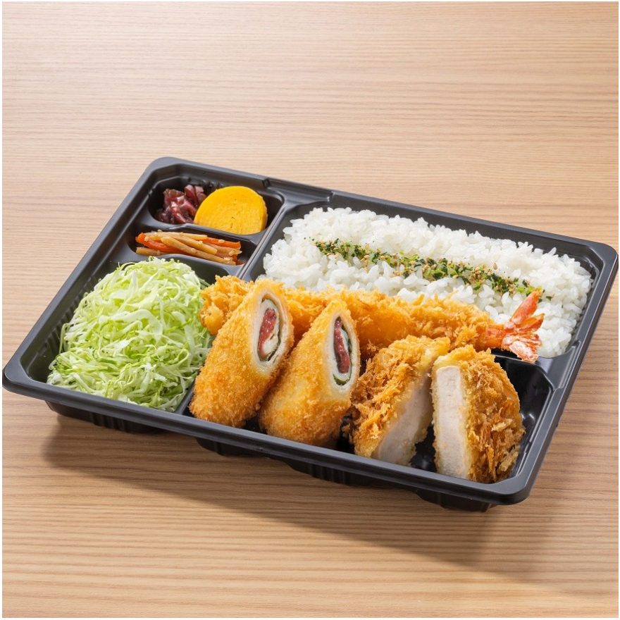 人気のチキン梅しそ巻かつ弁当