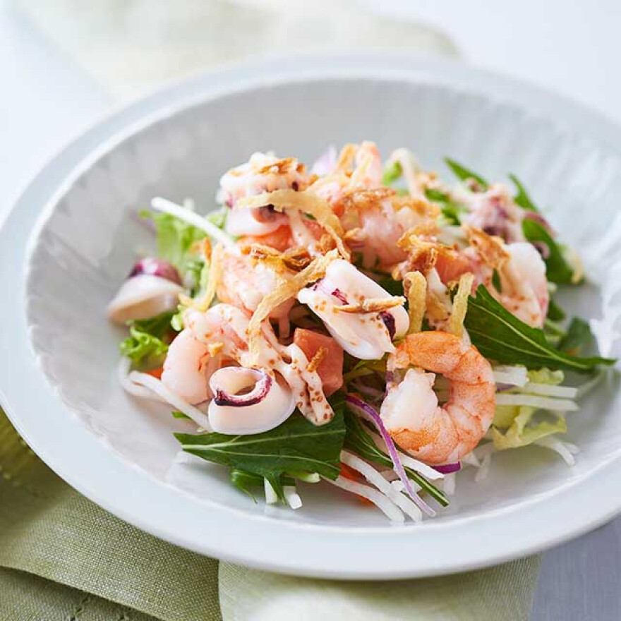 魚介の旨みとはじける食感がクセになる一品