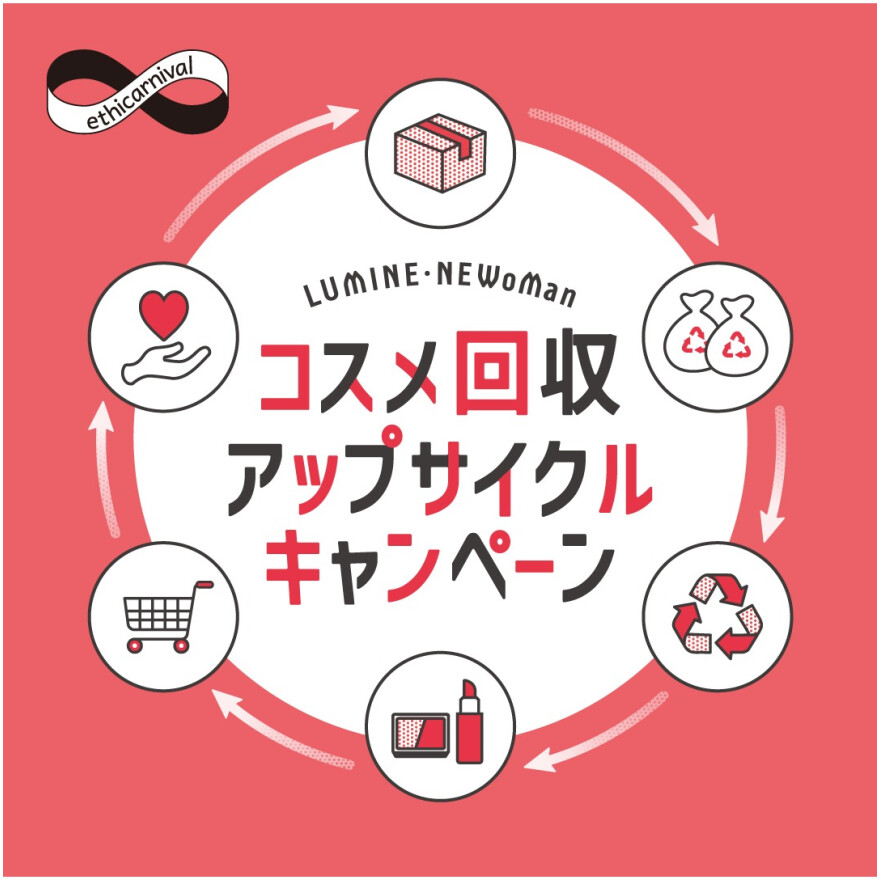 ＼お買い物チケットがもらえる／コスメ回収アップサイクルキャンペーン！