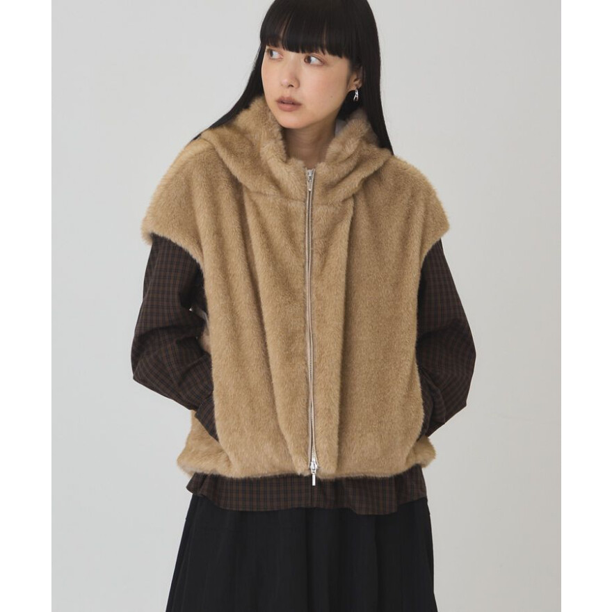 ミンクライクファーベスト入荷