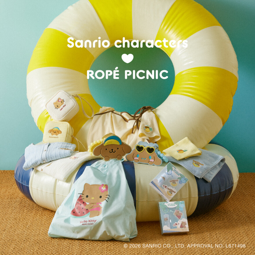 サンリオキャラクターズ×ROPÉ PICNIC コラボレーションアイテムが登場!
