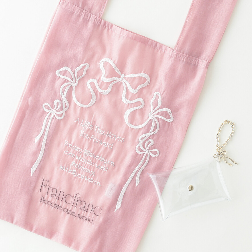 刺繡がキュートな新作エコバッグ