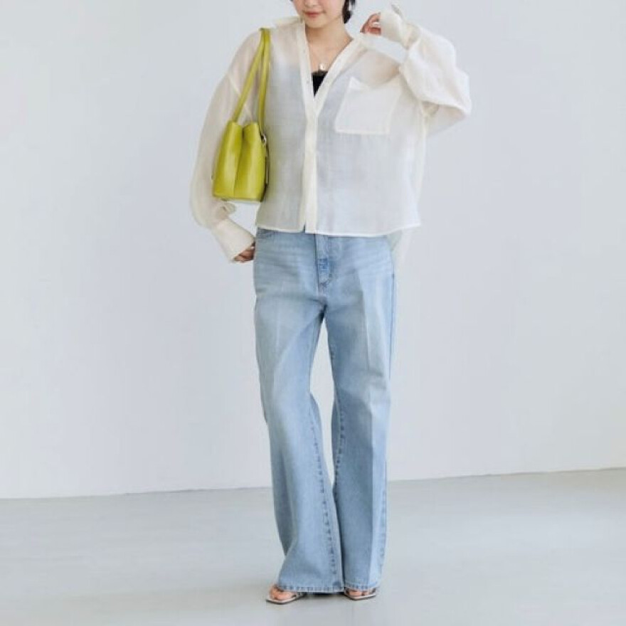 チェック＆シアー　オーバーシャツ！！