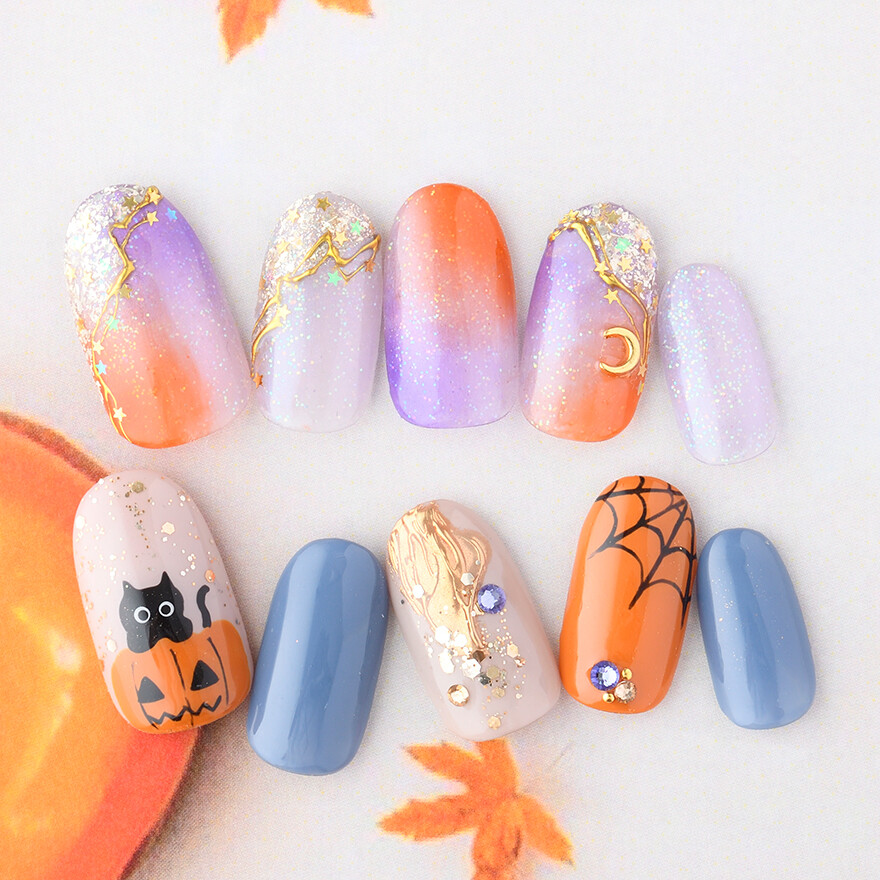 新作☆ハロウィンネイルコレクション