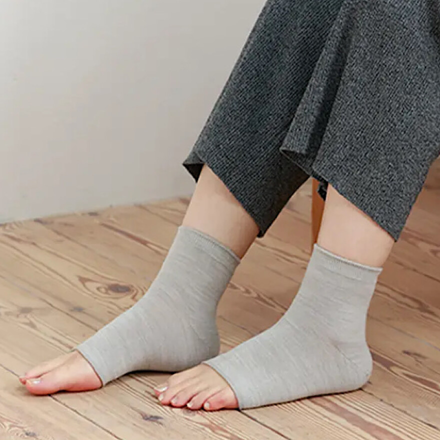 光電子×ウール　かかとウォーマー