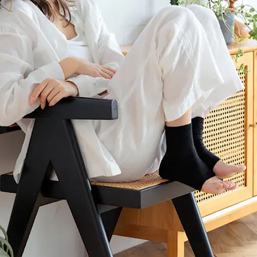 光電子×ウール　かかとウォーマー