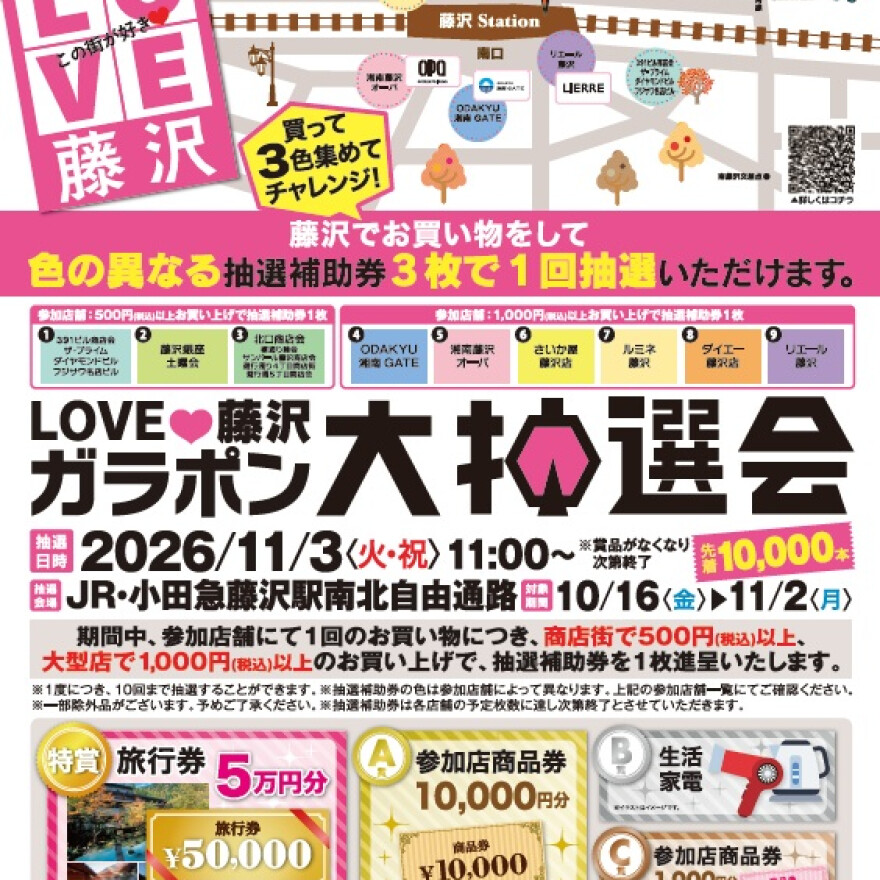 2026　この街が好き「LOVE藤沢大抽選会」