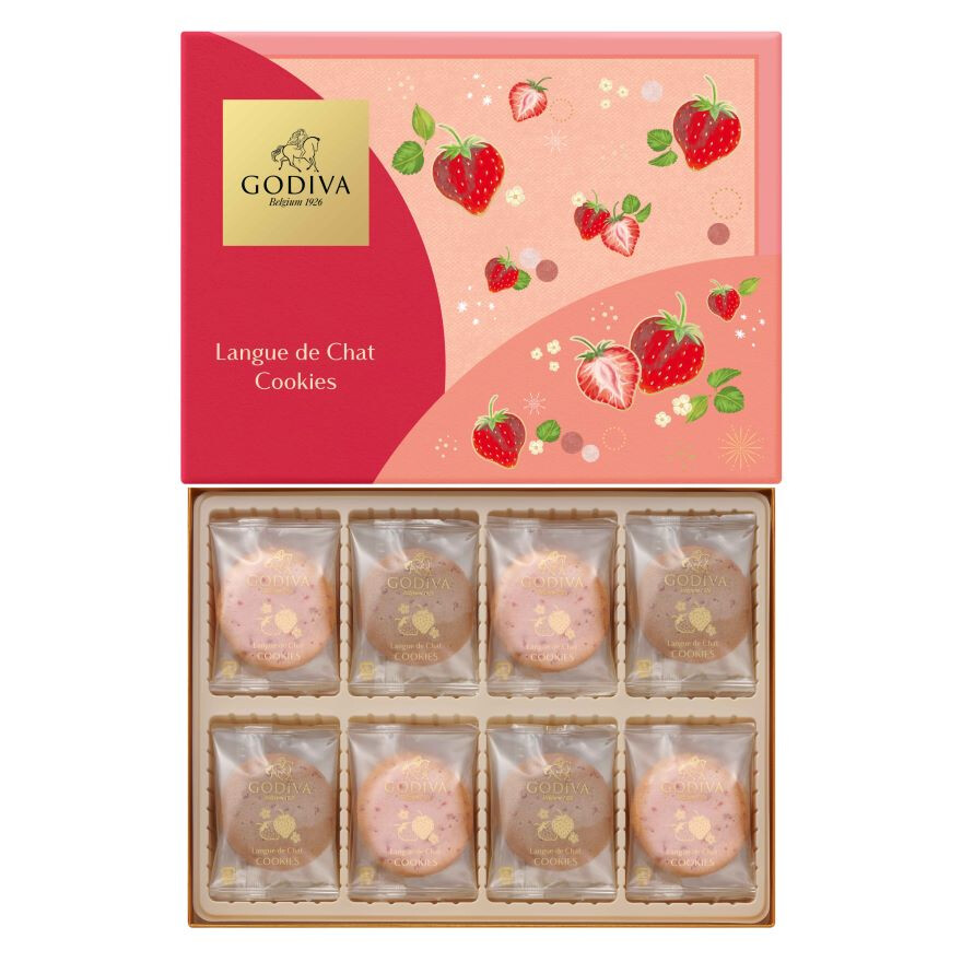 ゴディバ　あまおう苺ラングドシャクッキー