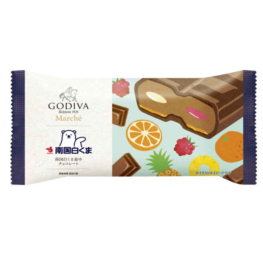 ゴディバ　南国白くま最中　チョコレート