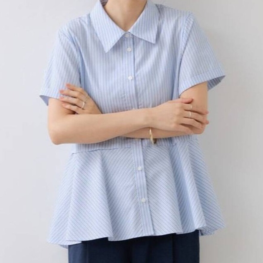 ペプラムシャツが入荷！！