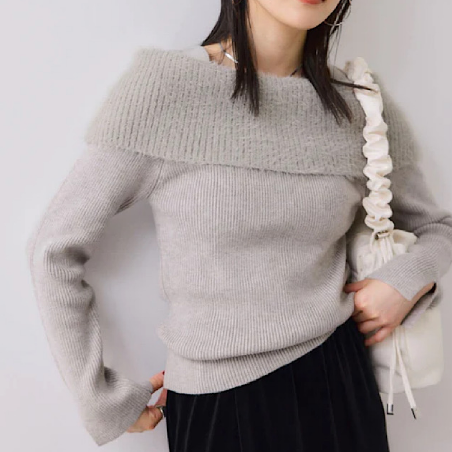 冬のオフショルニット入荷！