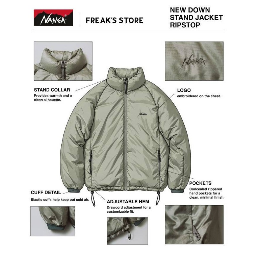 NANGA × FREAK'S STOREダウン