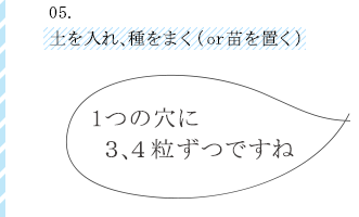 04野菜（orハーブ）の種（or苗）を選ぶ食べてみたいのは どれかな?