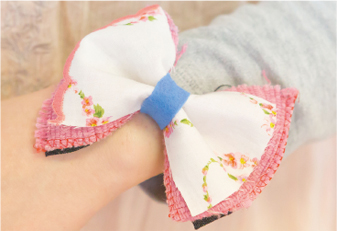 バレンティノのビンテージ布で作るSAKIORIBBON!